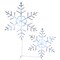 National Tree Company Hexagon Ice Crystal Snowflake Pair with LED Lights